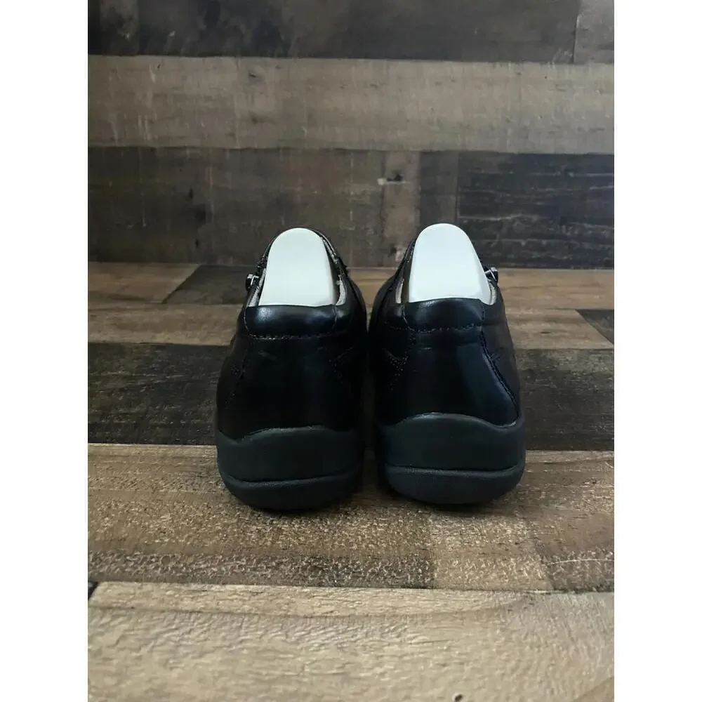 Earth Kara Faraday Women's Size 6 Black Leather Comfort Shoes Zip NEW